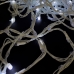 Світлодіодна гірлянда-завіса білий дріт 360 LED SOFI кулька маленька матова 3 х 3 м 8 режимів білий