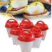 / Силіконові формочки Egg Boiler для варіння яєць без шкаралупи, 6 шт, 8.8*6см