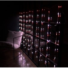/ Світлодіодна гірлянда завіса-водоспад чорний дріт 3 м х 1.5 м Euro Led 320 LED 8 режимів мульти