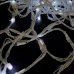 Світлодіодна гірлянда-завіса білий дріт 360 LED SOFI кулька маленька матова 3 х 3 м 8 режимів білий