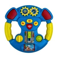 Інтерактивна іграшка Кермо Країна іграшок PL-721-47 зі звуковими та світловими ефектами 15 см блакитний з жовтим