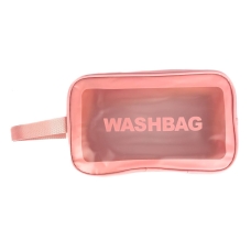 Косметичка жіноча Washbag 180-12 27 х 10 х 16 см з ручкою рожевий