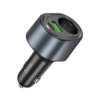 Автомобільний зарядний пристрій Type-C+USB HOCO Z56 Friend з прикурювачем 35 W чорний