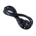 Кабель живлення 3 pin силовий 1.2 м WIRE-001 кутова вилка 2.5 А чорний Кабель живлення 3 pin силовий 1.2 м WIRE-001 кутова вилка 2.5 А чорний