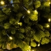 Світлодіодна гірлянда-нитка вулична чорний дріт 120 LED Euro Led ліхтарики біле мерехтіння 10 м жовтий