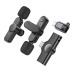 Мікрофон конденсаторний петличний 2 шт BOROFONE BFK12 Trophy Apple Lightning+Type-C для смартфона Bluetooth чорний Мікрофон конденсаторний петличний 2 шт BOROFONE BFK12 Trophy Apple Lightning+Type-C для смартфона Bluetooth чорний