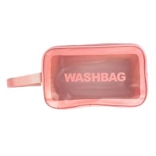 Косметичка жіноча Washbag 180-12 27 х 10 х 16 см з ручкою рожевий