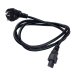 Кабель живлення 3 pin силовий 1.2 м WIRE-001 кутова вилка 2.5 А чорний