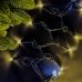 Світлодіодна гірлянда-нитка вулична чорний дріт 120 LED Euro Led ліхтарики біле мерехтіння 10 м жовтий