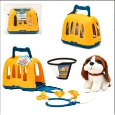 / Собака в переносці Мій маленький улюбленець Limo Toy, 901-1-2, 7 деталей, набір лікаря