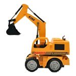 Екскаватор на радіокеруванні 27 см 66-11 на акумуляторі рухомий ківш світлові ефекти жовтий