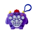Іграшка брелок Поп-Іт міні електронна приставка №14 фіолетовий з білим