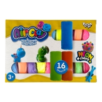 Набір повітряного пластиліну 16 кольорів Danko Toys ARCL-04-01U застигаючий