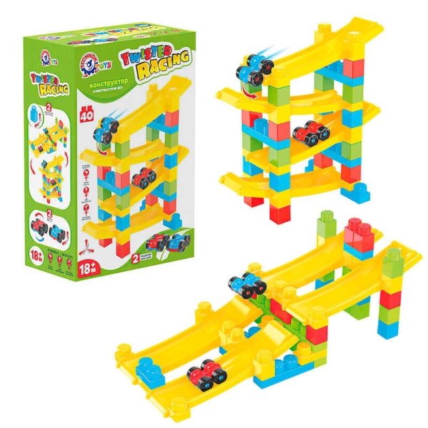 Іграшковий набір Автомобільний трек Technok Toys 9581 40 деталей різнобарвний