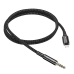 Аудiокабель Apple Lightning/3.5 мм AUX 1 м BOROFONE BL7 Digital Audio чорний