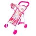 Іграшкова коляска для ляльок 43 х 38 х 27 см 899K-1E зі світловими ефектами рожевий