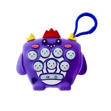 Іграшка брелок Поп-Іт міні електронна приставка №14 фіолетовий з білим