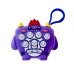 Іграшка брелок Поп-Іт міні електронна приставка №14 фіолетовий з білим