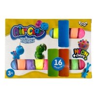 Набір повітряного пластиліну 16 кольорів Danko Toys ARCL-04-01U застигаючий