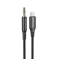 Аудiокабель Apple Lightning/3.5 мм AUX 1 м BOROFONE BL7 Digital Audio чорний