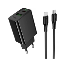 Мережевий зарядний пристрій HOCO CS95A Leader PD30W+QC3.0 charger set(C to C) Black new