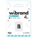 Карта пам'яті 4 GB Wibrand МicroSDHC Сlass 4 чорний