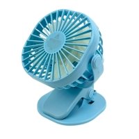 Вентилятор портативний WX6507 на прищіпці діаметр 9 см блакитний