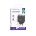Зарядний блок живлення 2xType-C+USB BOROFONE BAS34A Treasure 65 W 20 V 3.25 A чорний