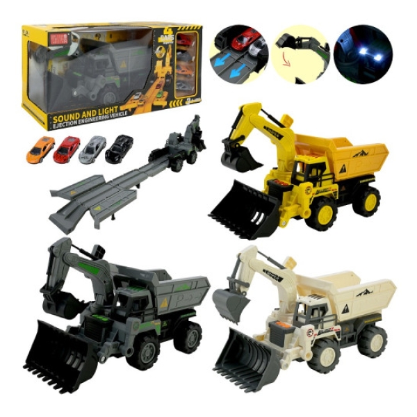 Ігровий набір арт. A333-318A (18шт/2) будтехніка, 3 кольори машинки,у короб new