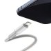 Кабель Type-C/Apple Lightning 2 м Baseus High Density Braided 20 Вт білий Кабель Type-C/Apple Lightning 2 м Baseus High Density Braided 20 Вт білий