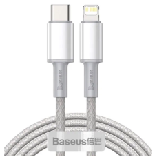 Кабель Baseus High Density Braided Fast Charging Data Cable Type-C to iP PD 20W 2m White new