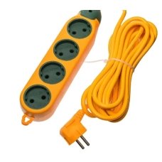 / Подовжувач двосторонній на 8 гнізд  5 метрів 2008-5 помаранчевий