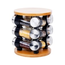 Набір для спецій Empire EM-3188 Карло скло 12 ємностей коричневий new