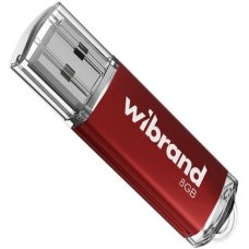 Флеш пам'ять USB 8 GB Wibrand Cougar USB 2.0 червоний