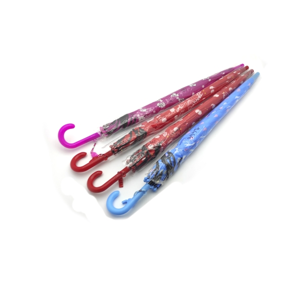 / Парасолька дитяча, тростина, напівавтомат, зі свистком, кольоровий