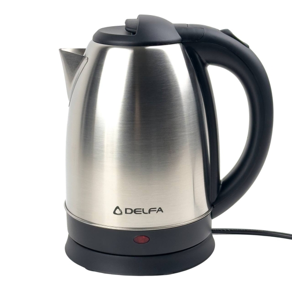 Електрочайник Delfa 3402 нержавіюча сталь 1.7 л сріблястий