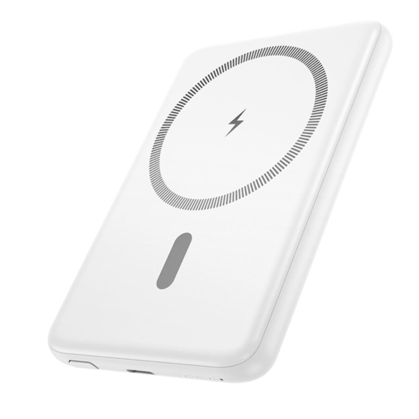 Універсальна мобільна батарея 5000 mAh Hoco J140A Tony Magnetic 20 W повербанк білий