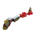 Залізниця з колією Christmas Train 699-66A звукові та світлові ефекти 91 см зелений з червоним