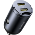 Автомобільний зарядний пристрій 2хType-C Baseus Tiny Star 30 W чорний