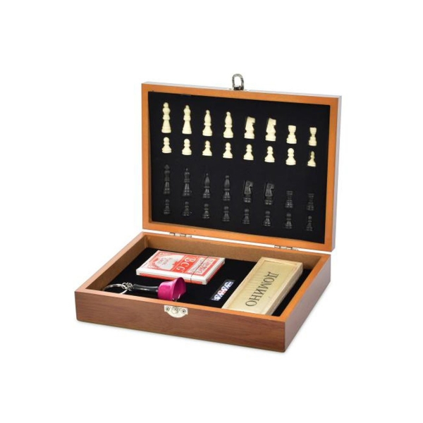 Гральний набір XQ12096 шахи карти доміно 26 х 20 см