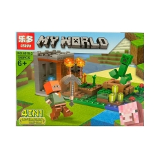 Конструктор Minecraft 6019-1 My World 180 деталей