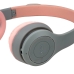 Навушники дитячі бездротові накладні MDR P47 LED FM MP3 Bluetooth з вушками сірий з рожевим