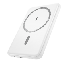 Універсальна мобільна батарея 5000 mAh Hoco J140A Tony Magnetic 20 W повербанк білий