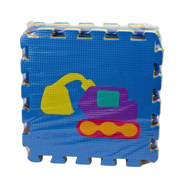 Дитячий килимок-пазл ігровий розвивальний Транспорт C9808 EVA 30 х 30 см 10 шт