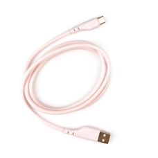 / Кабель HOCO X97 Crystal color silicone charging data cable Type-C light pink new
