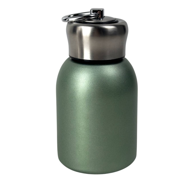 Термос нержавіюча сталь 0.3 л B25-13 з кільцем зелений