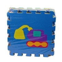 Дитячий килимок-пазл ігровий розвивальний Транспорт C9808 EVA 30 х 30 см 10 шт