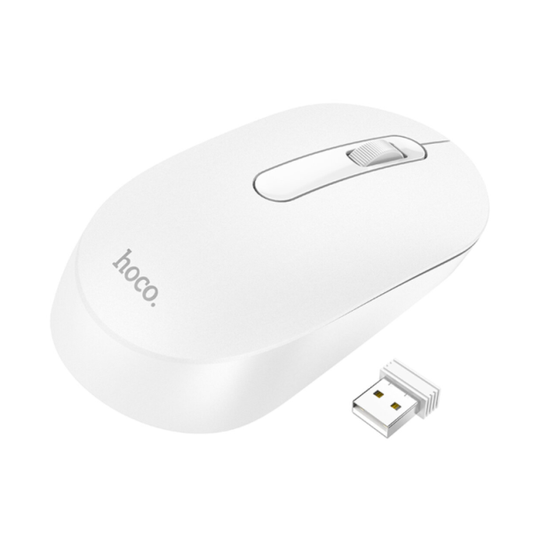 Комп'ютерна миша бездротова Hoco GM14 Platinum білий