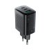 Зарядний блок живлення 2хType-C+USB ACEFAST A108 GaN 67 W 20 V 3.35 A чорний