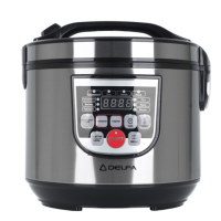 Мультиварка Delfa DMC-500 700 Вт 4 л сріблястий з чорним